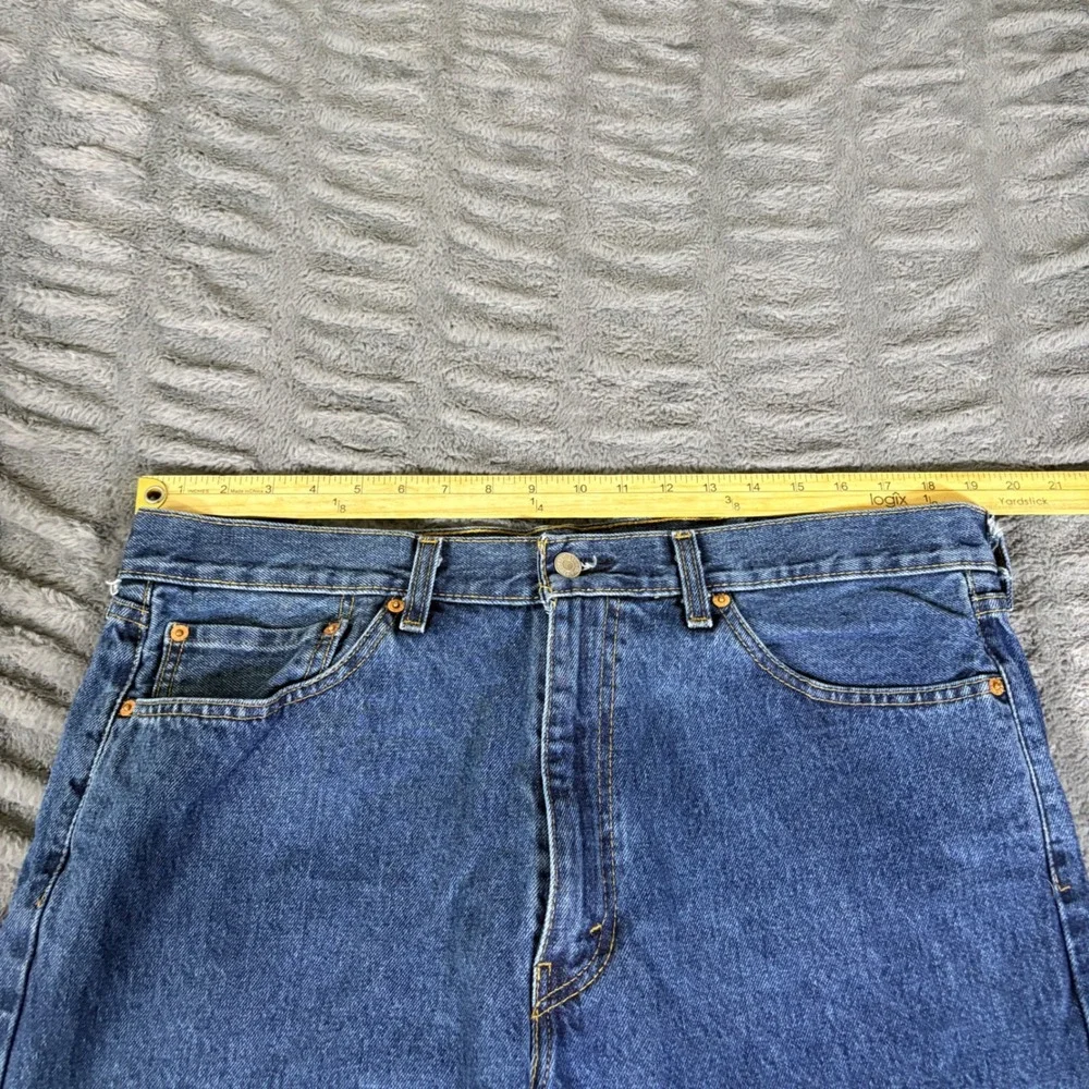 Levis 505 Regular Fit Straight Leg Men Blue Jeans W38 L32 00505-4886 Medium Wash